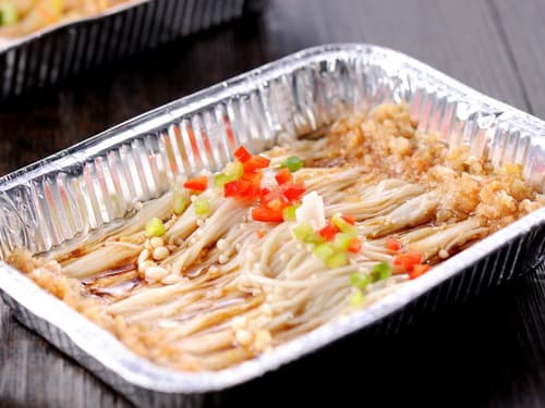 西陵锡纸烤金针菇